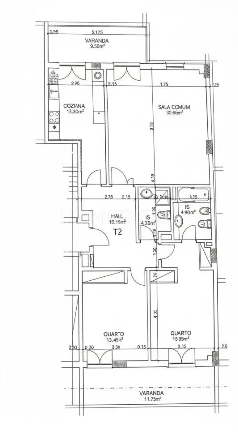 Apartamento T2 para Venda em Mina de Água