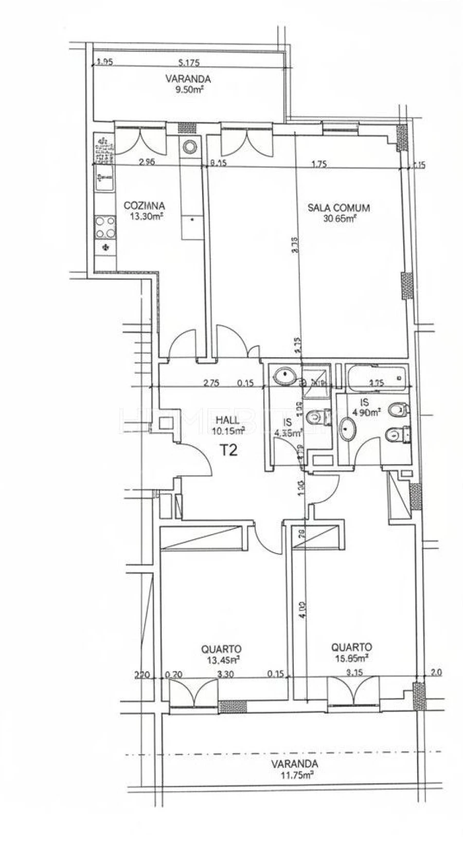 Apartamento T2 para Venda em Mina de Água Planta 1