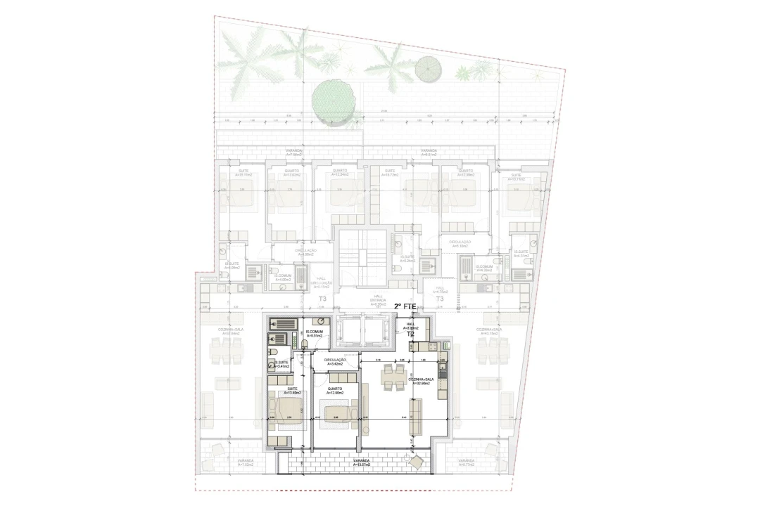Apartamento T2 para Venda em Loures Planta 2