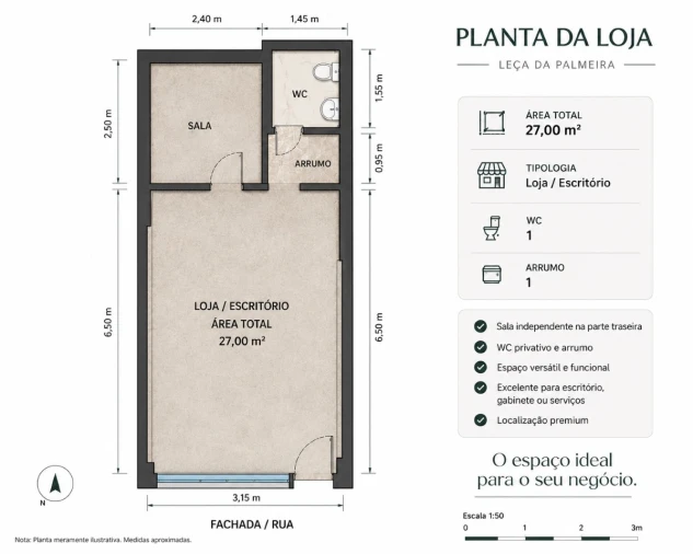 Loja para Venda em Matosinhos e Leça da Palmeira Planta 1