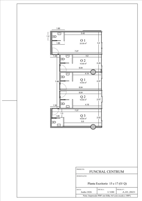 Escritório para Arrendamento em Funchal (Se)