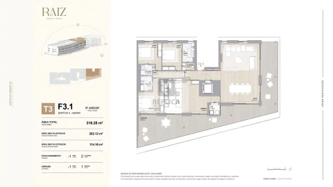 Apartamento T4 para Venda em Aldoar, Foz do Douro e Nevogilde