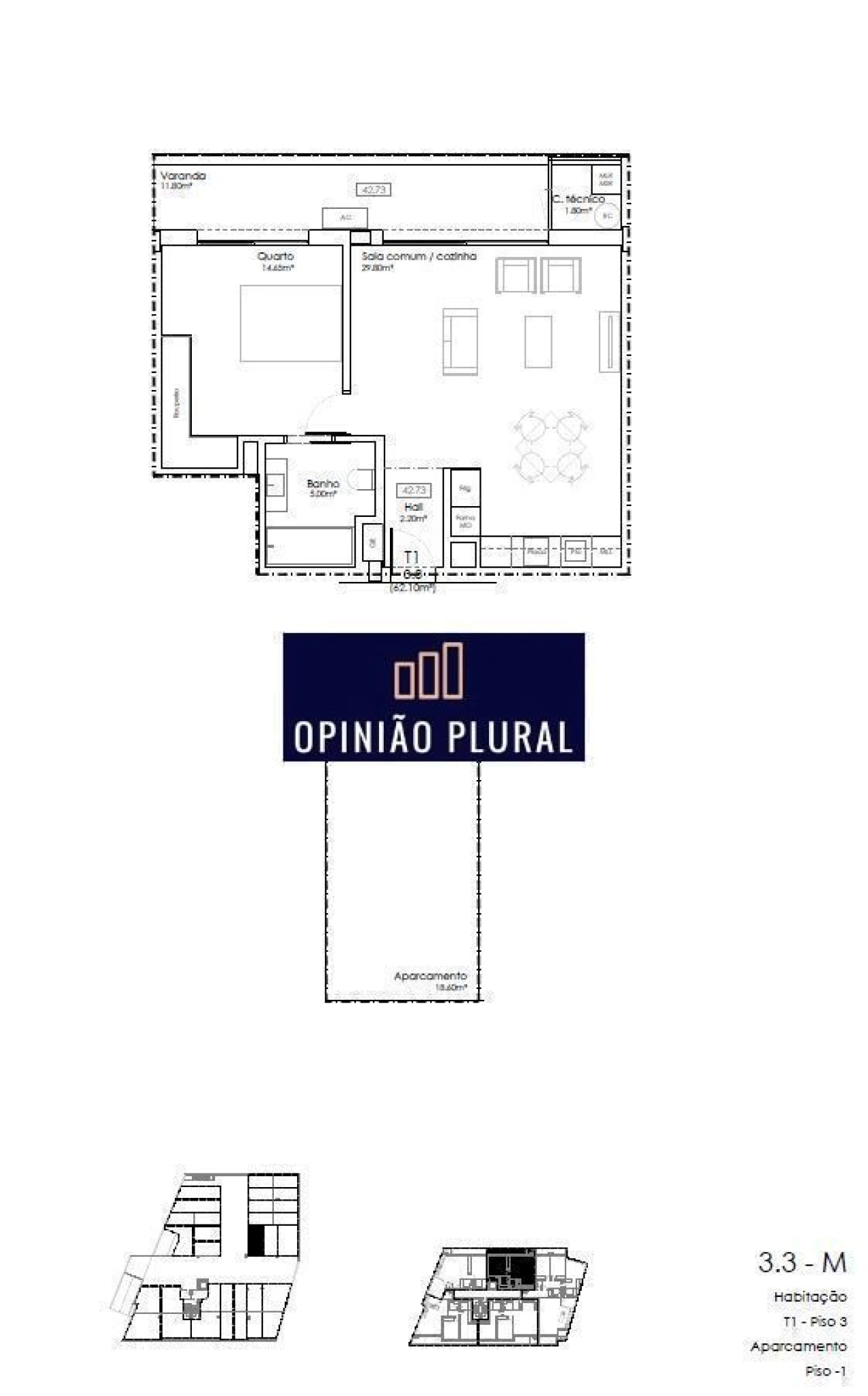Apartamento T2 para Venda em Gulpilhares e Valadares Foto 14