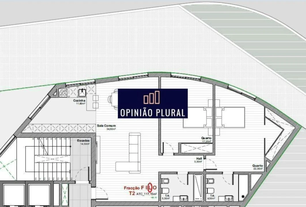 Apartamento T2 para Venda em Mafamude e Vilar do Paraíso Foto 14