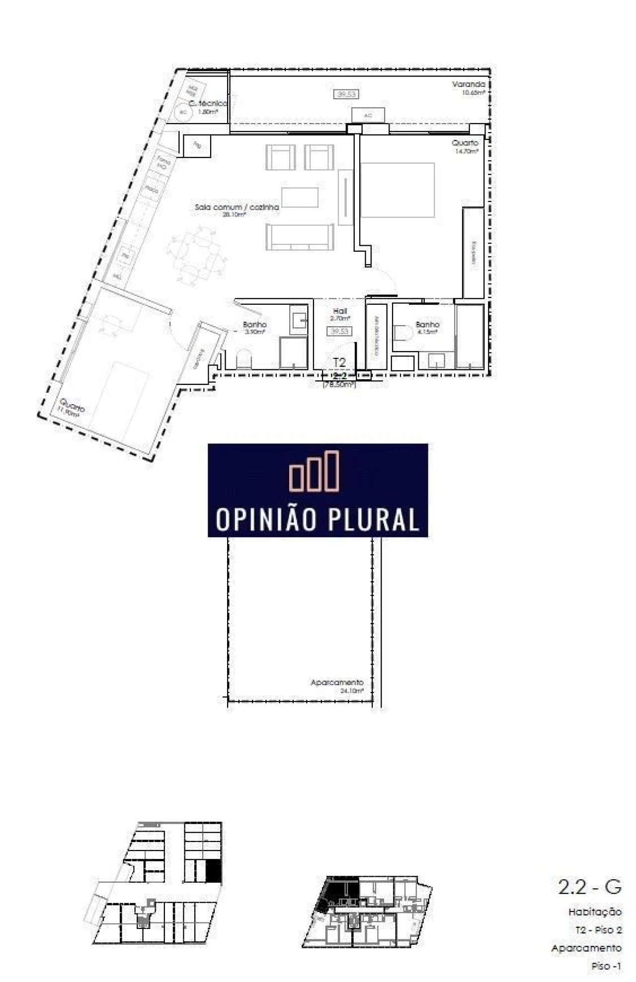 Apartamento T2 para Venda em Gulpilhares e Valadares Foto 14