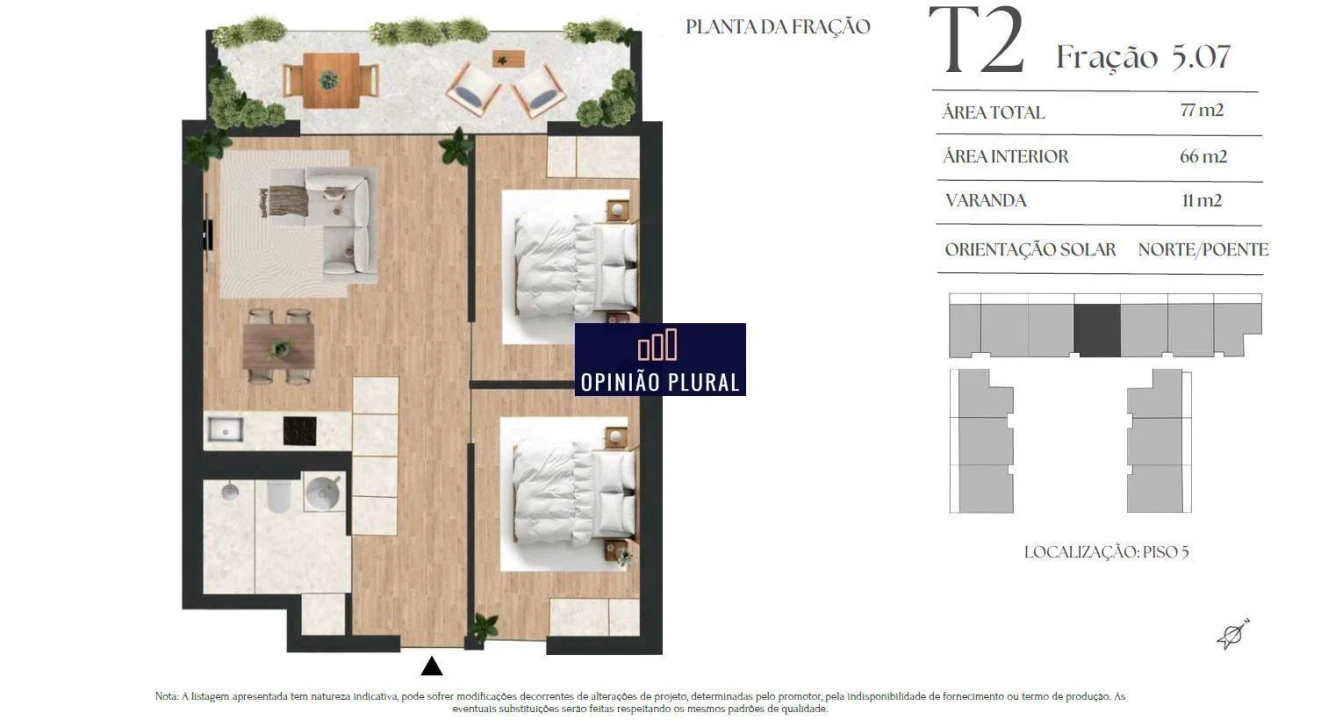 Apartamento T2 para Venda em Vilar de Andorinho Foto 8