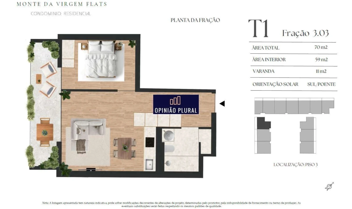 Apartamento T1 para Venda em Vilar de Andorinho Foto 8