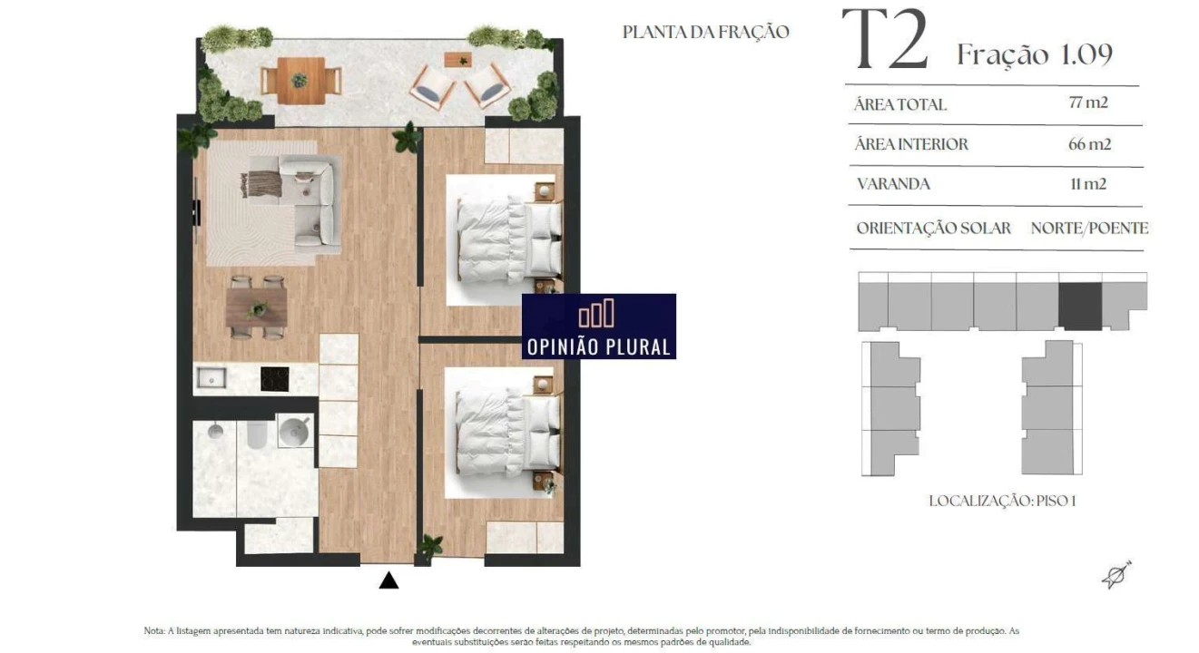 Apartamento T2 para Venda em Vilar de Andorinho Foto 8