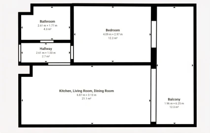 Apartamento T1 para Venda em Portimão