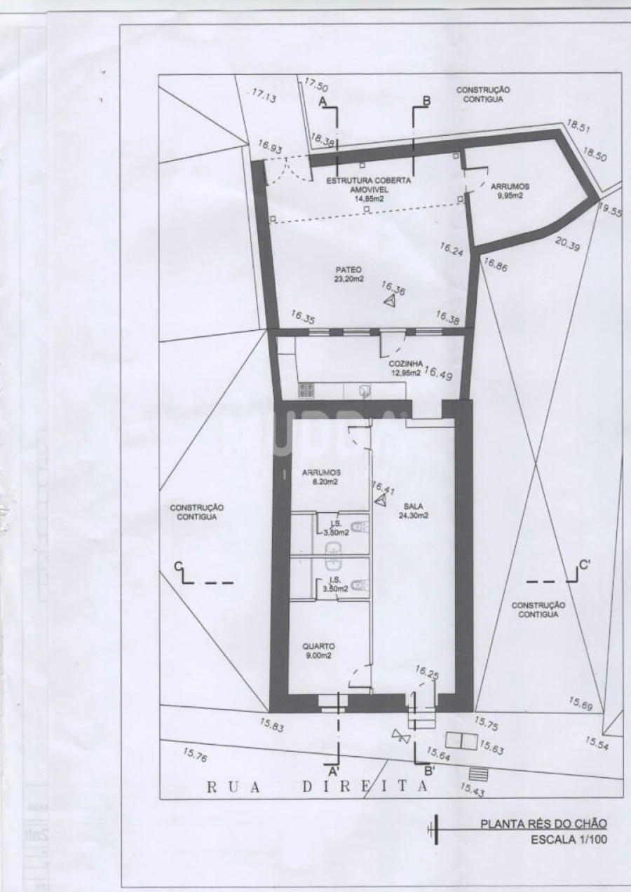 Moradia T2 para Venda em Foz do Arelho Planta 1