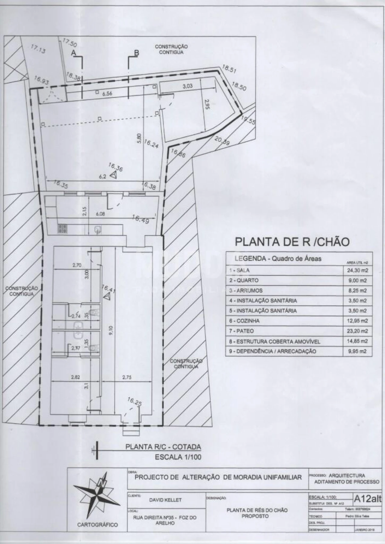 Moradia T2 para Venda em Foz do Arelho Planta 2