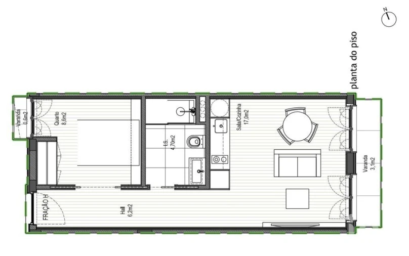 Apartamento T1 para Venda em Cedofeita, Santo Ildefonso, Sé, Miragaia, São Nicolau e Vitória Foto 11