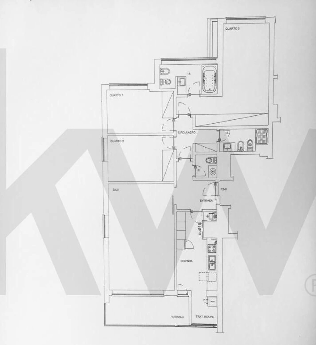 Apartamento T3 para Arrendamento em Alvalade Foto 37