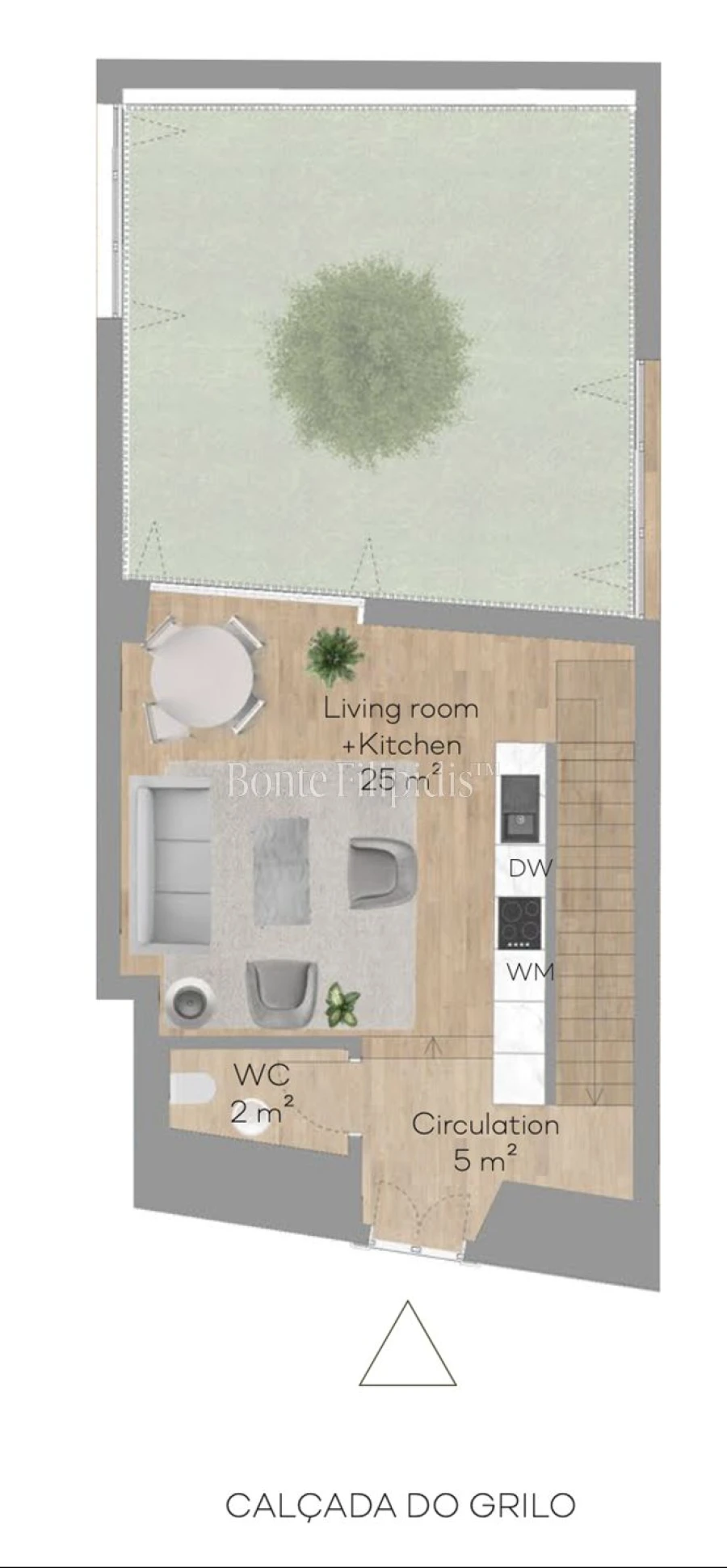 Apartamento T1 para Venda em Beato Planta 1