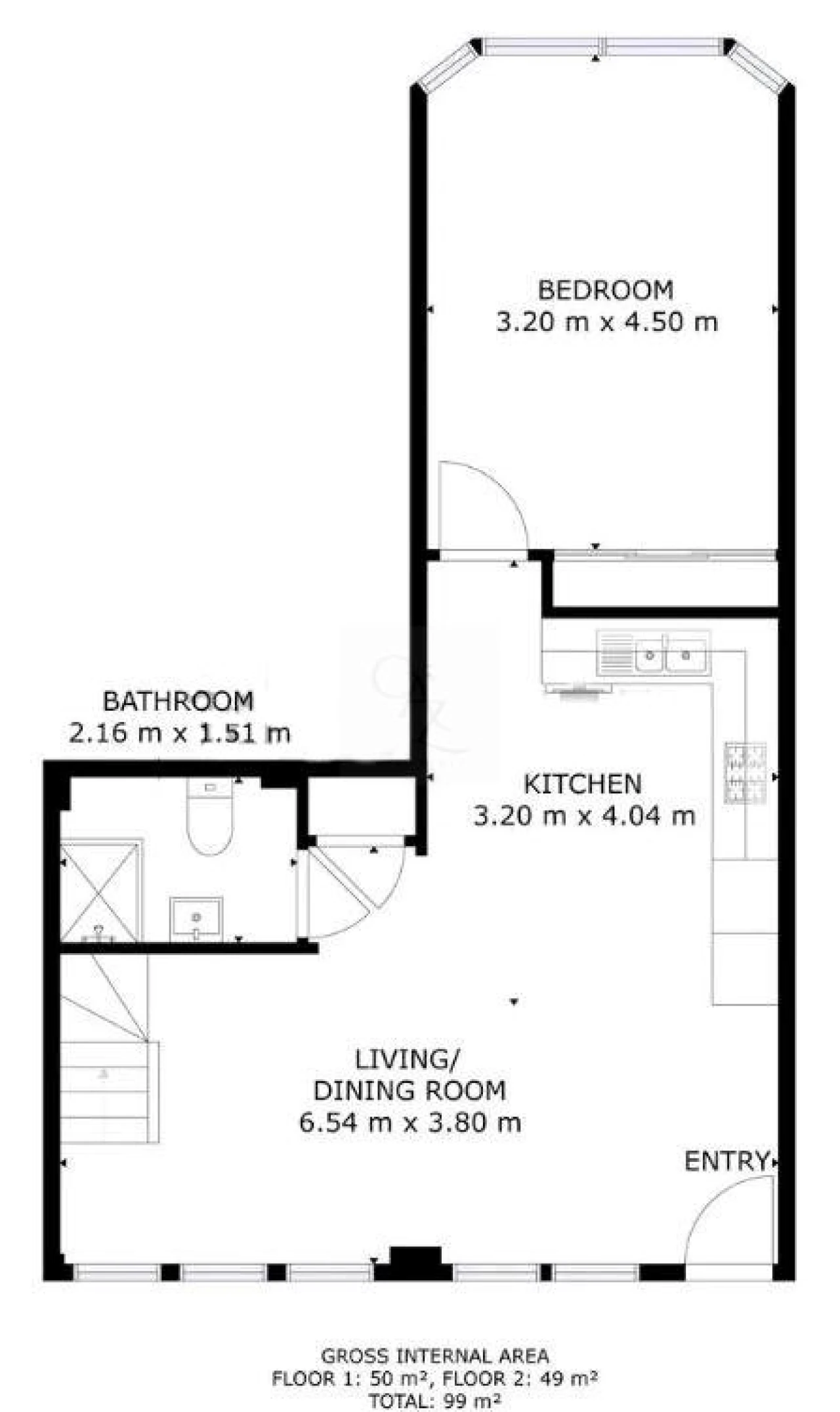 Apartamento T3 para Venda em Cascais e Estoril Planta 2