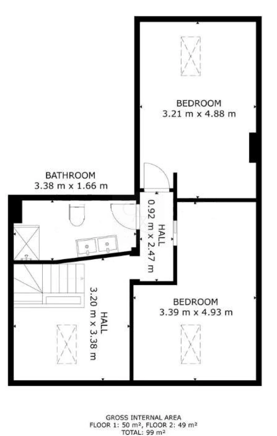 Apartamento T3 para Venda em Cascais e Estoril Planta 1