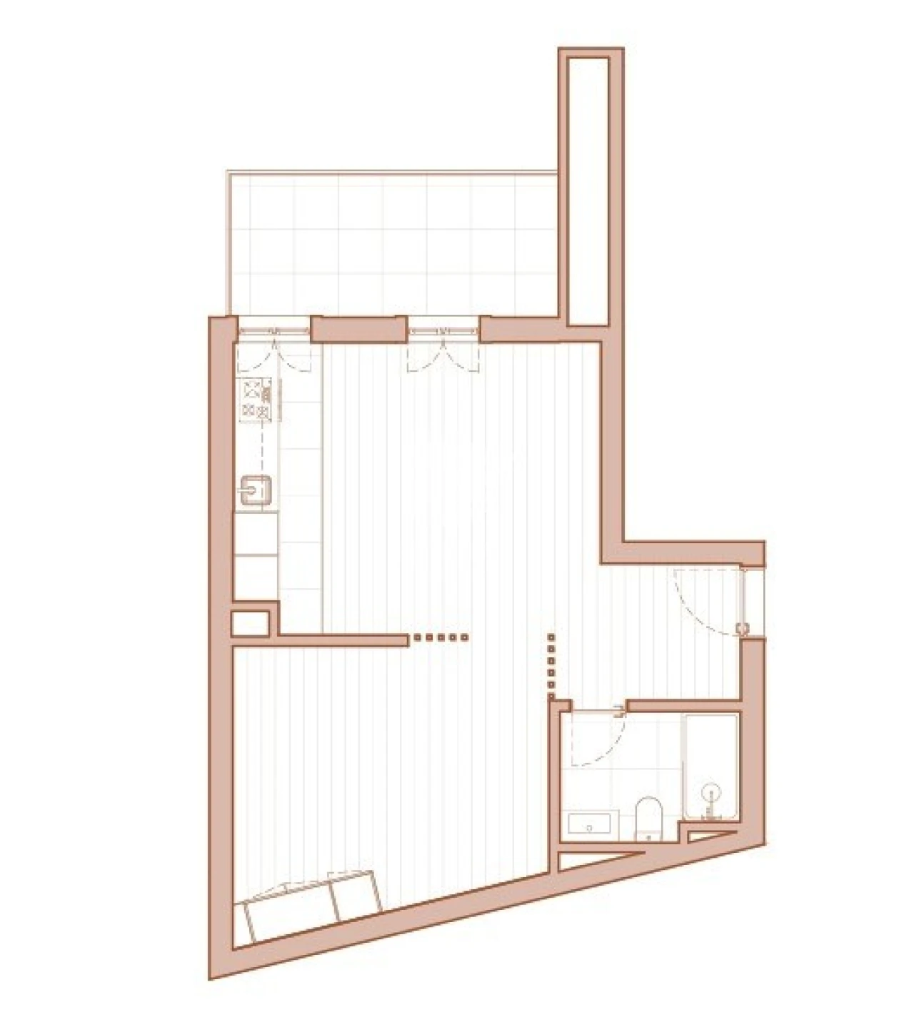 Apartamento T0 para Venda em São Vicente Planta 2
