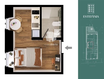 Apartamento T0 para Venda em Arroios
