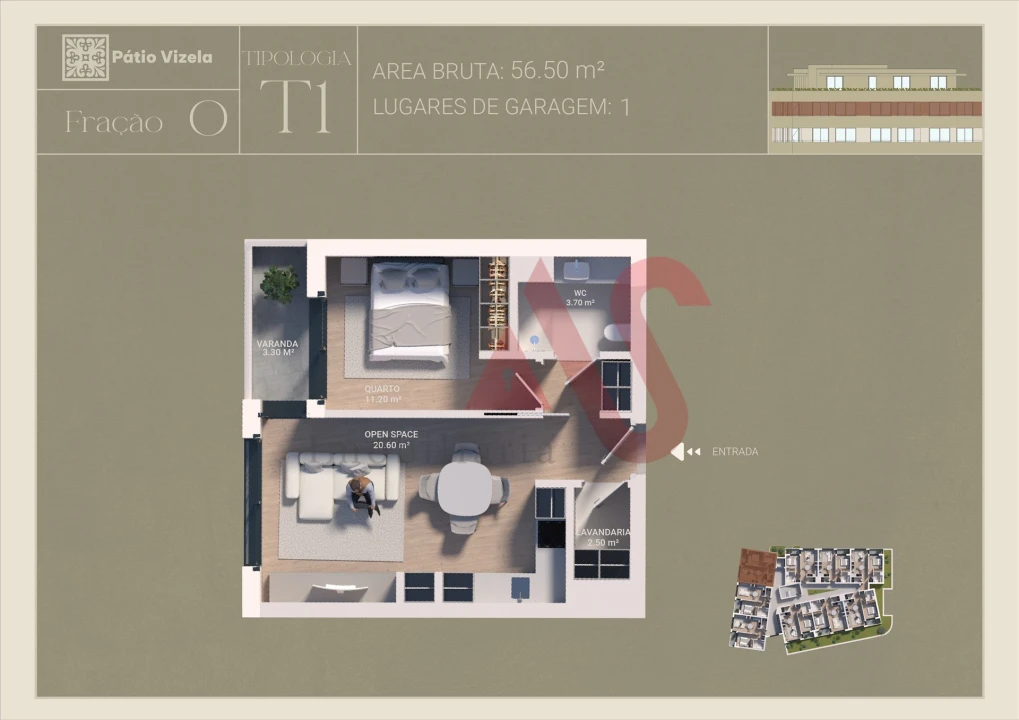 Apartamento T1 para Venda em Caldas de Vizela (São Miguel e São João) Foto 24