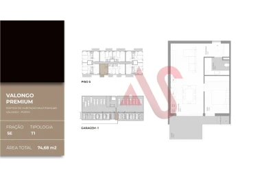 Apartamento T1 para Venda em Valongo