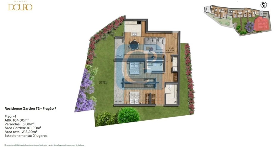 Apartamento T2 para Venda em Lordelo do Ouro e Massarelos Planta 1