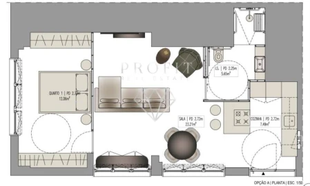 Apartamento T1 para Venda em Queluz e Belas