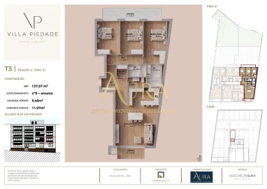 Apartamento T3 para Venda em Aguas Santas