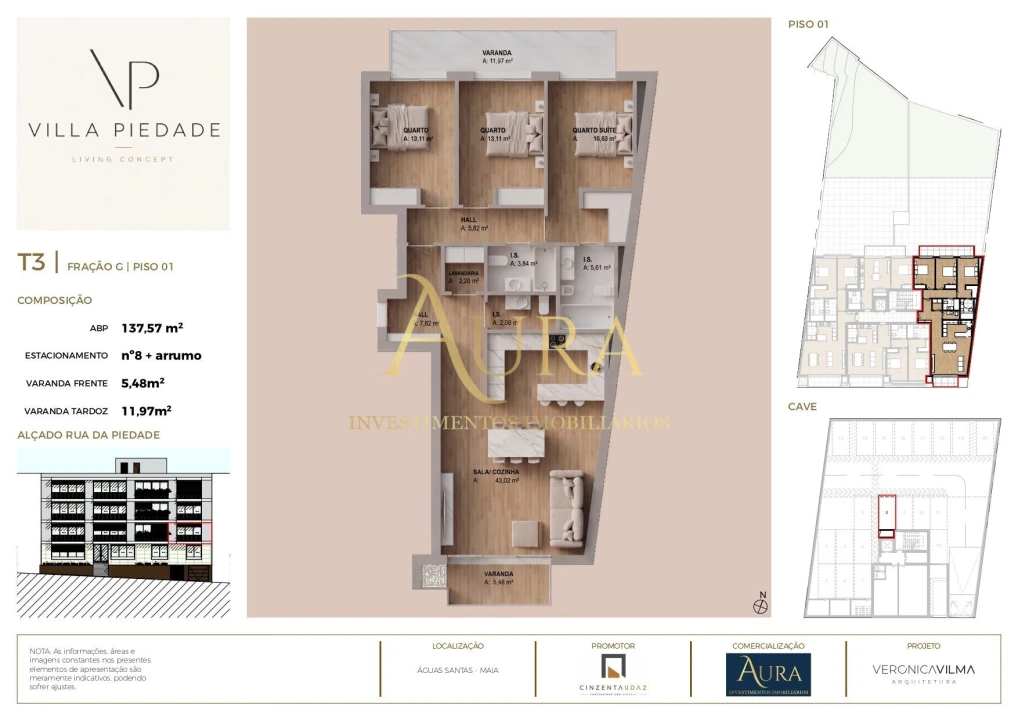 Apartamento T3 para Venda em Aguas Santas Foto 10