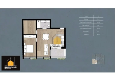 Apartamento T1 para Venda em São Mamede de Infesta e Senhora da Hora