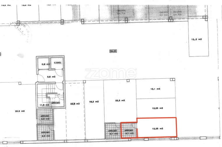 Apartamento T2 para Venda em Mafamude e Vilar do Paraíso Planta 2