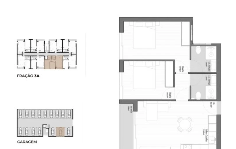 Apartamento T2 para Venda em Vila Praia de Ancora Planta 1