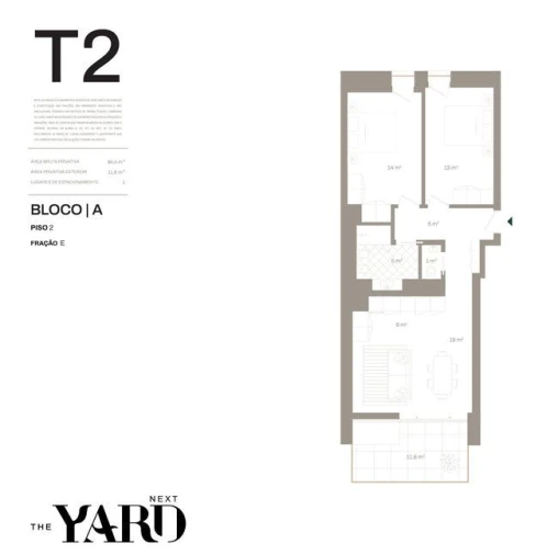 Apartamento T2 para Venda em Santa Marinha e São Pedro da Afurada Foto 15