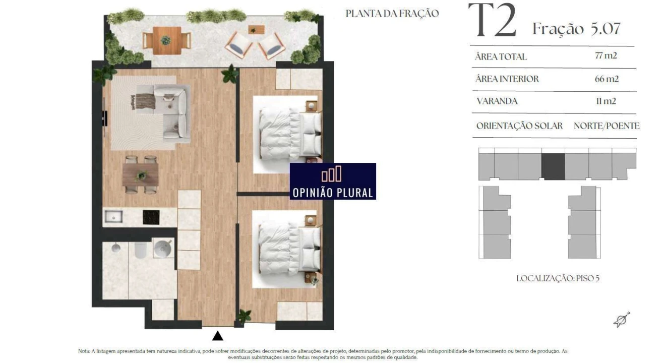Apartamento T2 para Venda em Vilar de Andorinho Foto 8