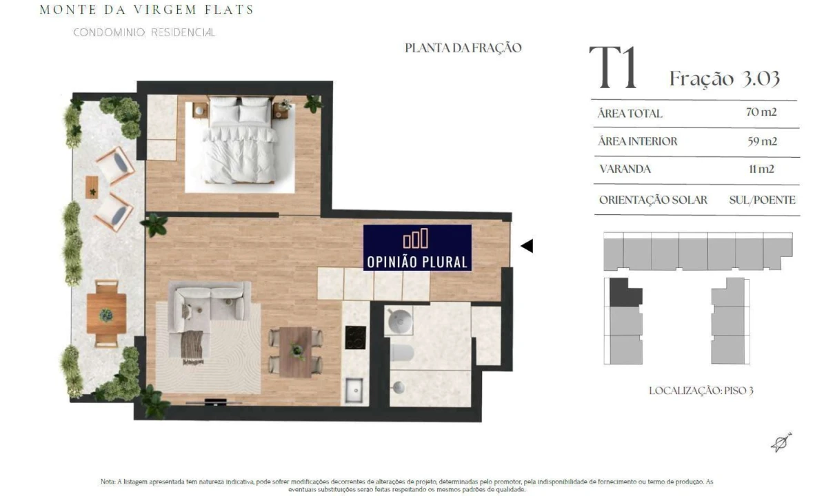 Apartamento T1 para Venda em Vilar de Andorinho Foto 8