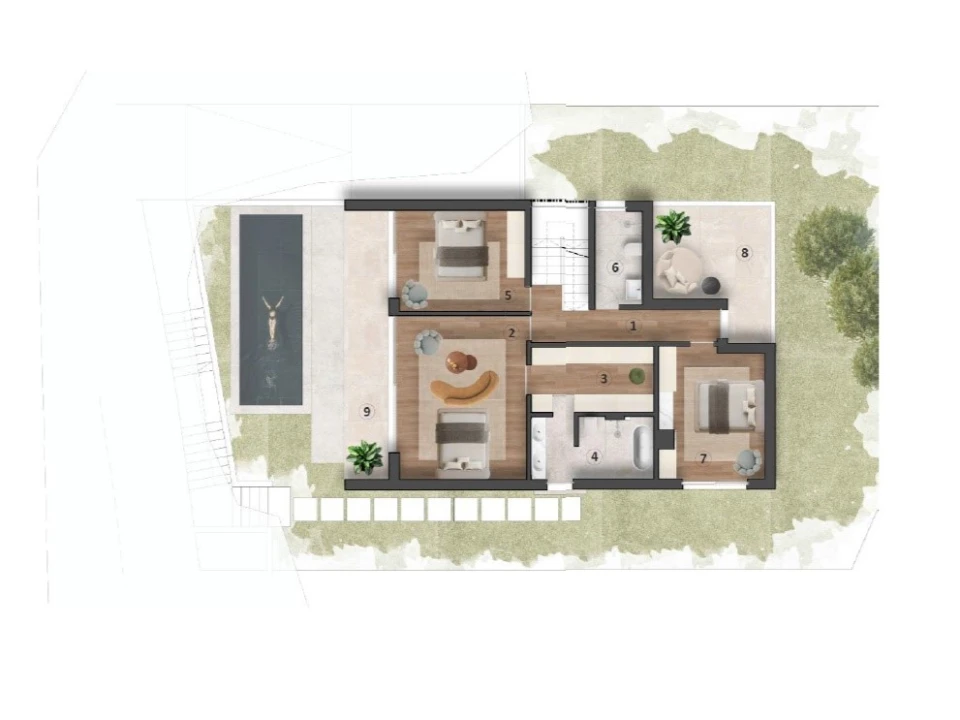 Moradia T3 para Venda em Monte Planta 2