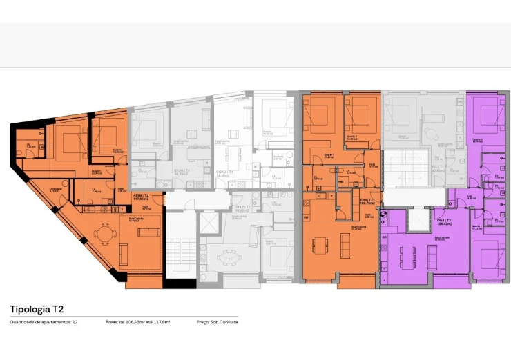 Apartamento T2 para Venda em Vila Praia de Ancora Planta 1