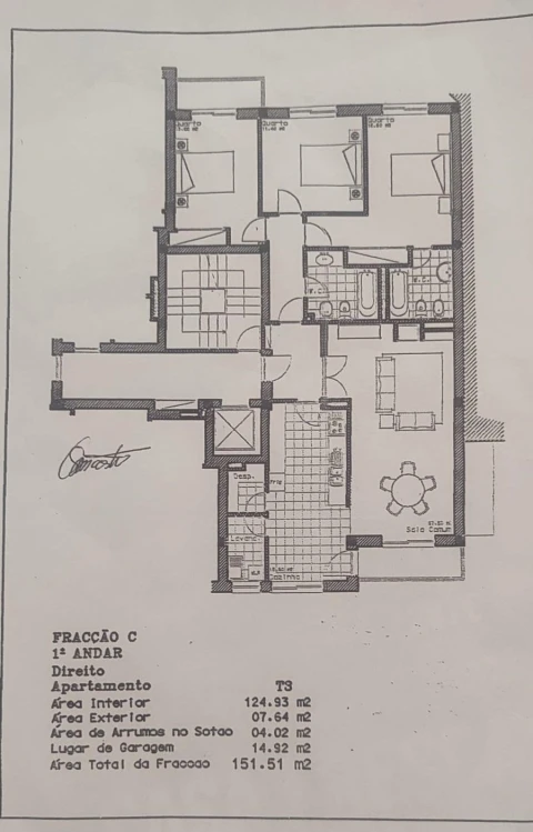 Apartamento T3 para Venda em Castêlo da Maia
