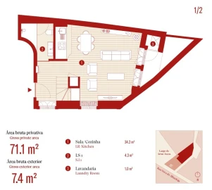 Apartamento T2 para Venda em Cedofeita, Santo Ildefonso, Sé, Miragaia, São Nicolau e Vitória