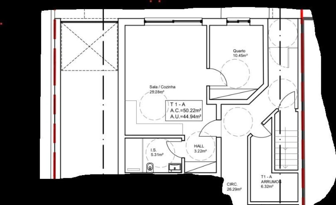 Apartamento T1 para Venda em Quarteira Foto 7