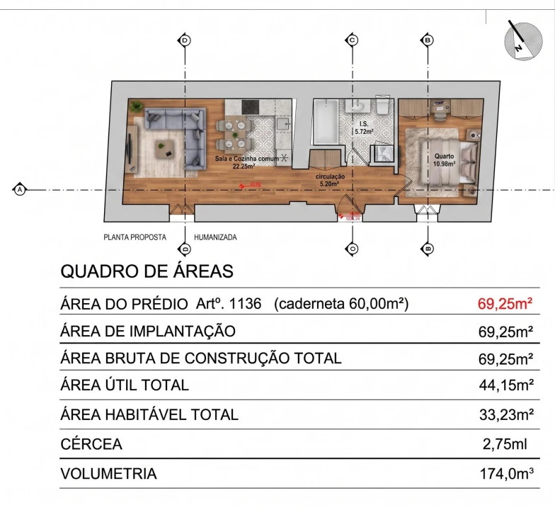 Moradia T1 para Venda em Loule (São Sebastião) Foto 13
