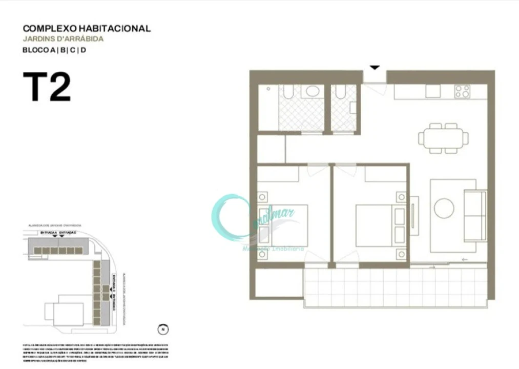 Apartamento T2 para Venda em Santa Marinha e São Pedro da Afurada Foto 22