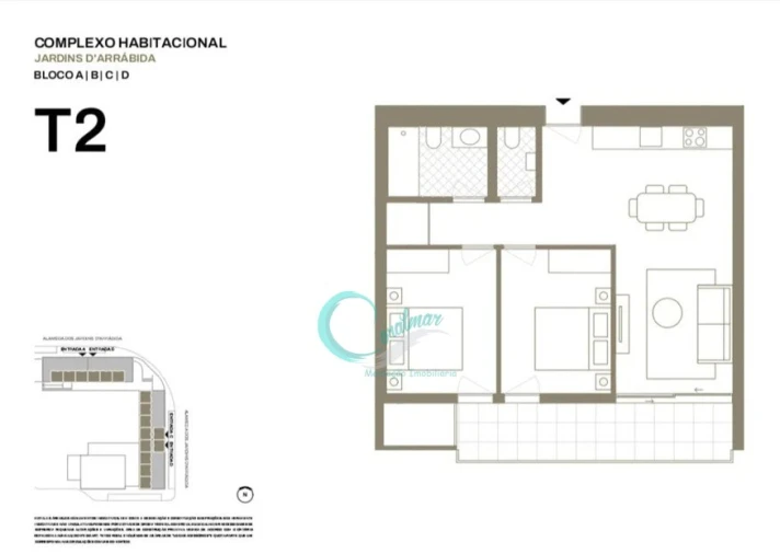 Apartamento T2 para Venda em Santa Marinha e São Pedro da Afurada Foto 22