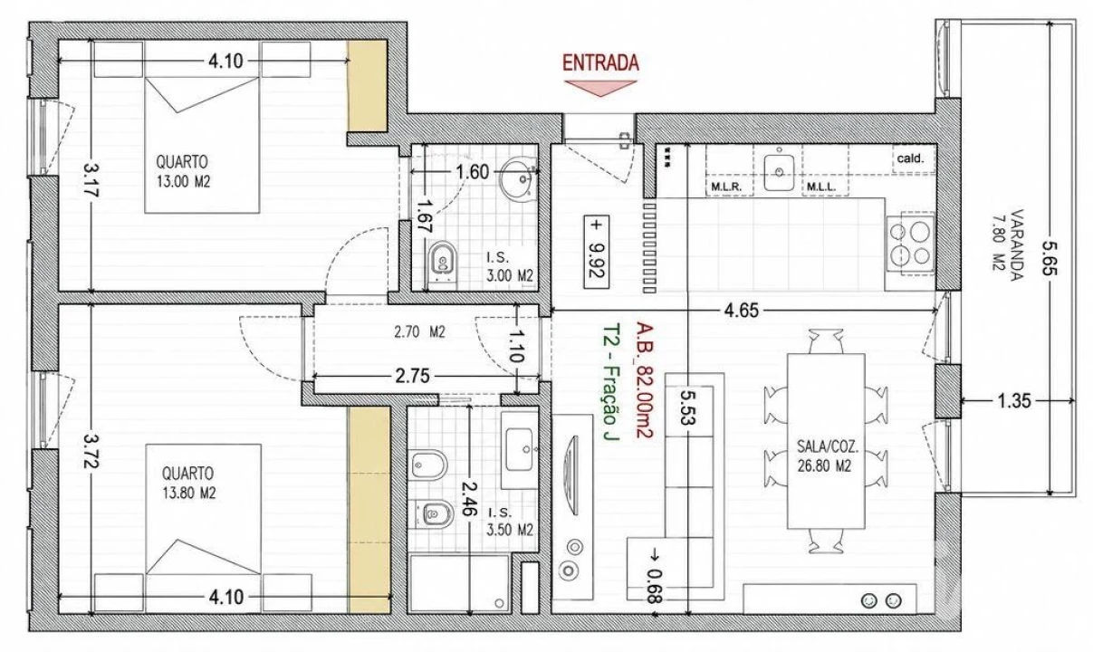 Apartamento T2 para Venda em Santa Maria Maior Foto 24