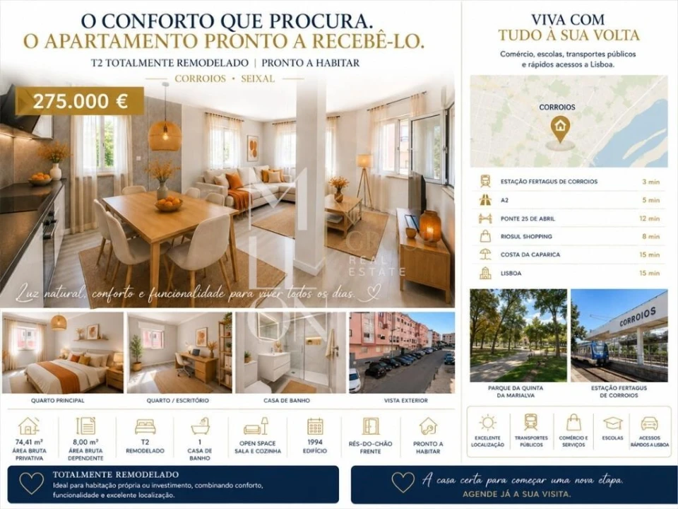 Apartamento T2 para Venda em Corroios Foto 28