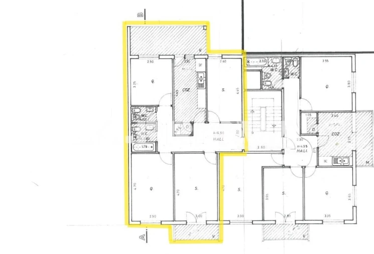 Apartamento T3 para Venda em Castelo Branco Planta 1