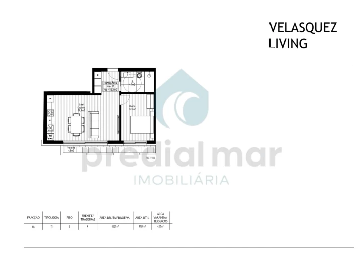 Apartamento T1 para Venda em Campanhã Planta 1