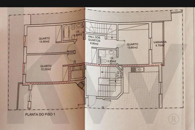 Apartamento T3 para Venda em Mafra Planta 1