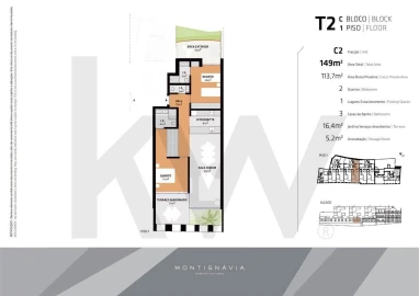 Apartamento T2 para Venda em Estrela
