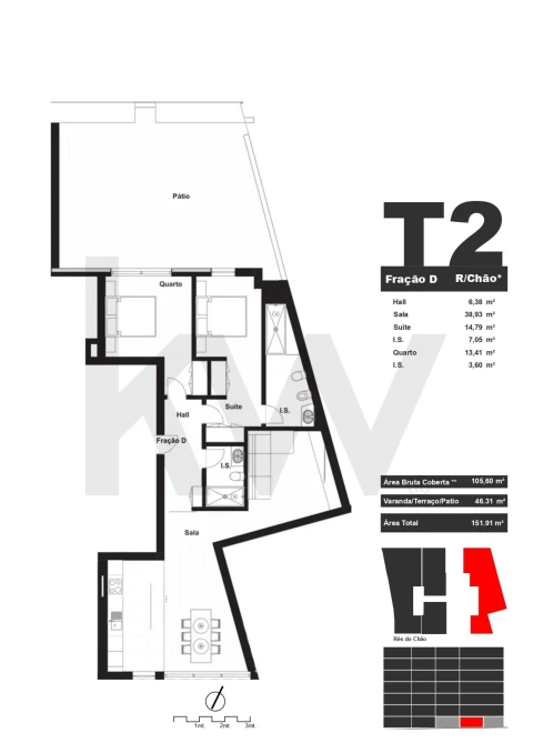 Apartamento T2 para Venda em Matosinhos e Leça da Palmeira