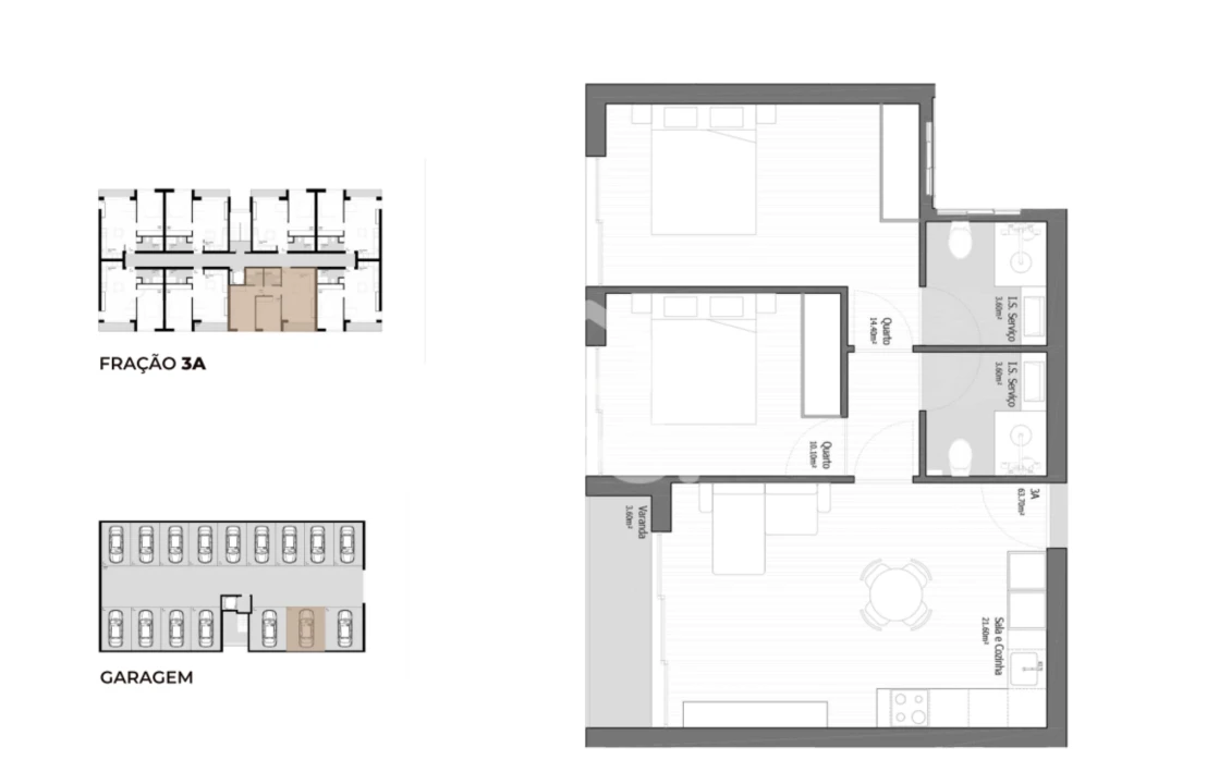 Apartamento T2 para Venda em Ancora Foto 9